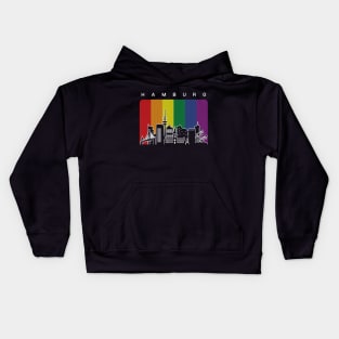 Hamburg LGBT Rainbow Flag Kids Hoodie